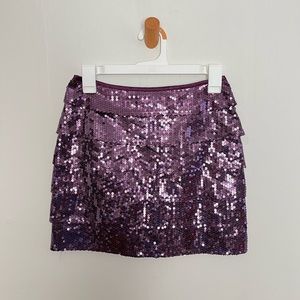 Forever 21 Purple Sequin Mini skirt
